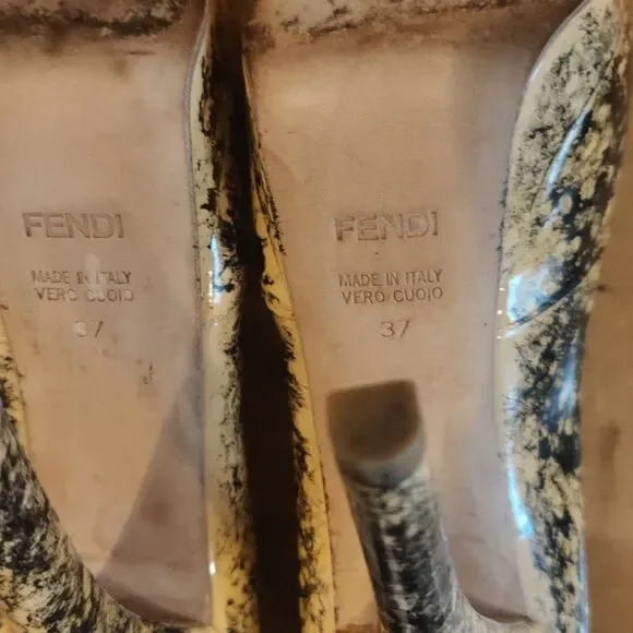 Authenticated Fendi stilettos size 37 customized